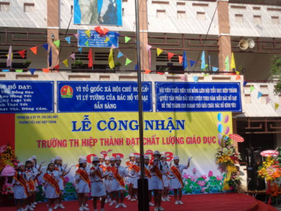 Trường tiểu học Hiệp Thành đạt chuẩn giáo dục mức độ 3