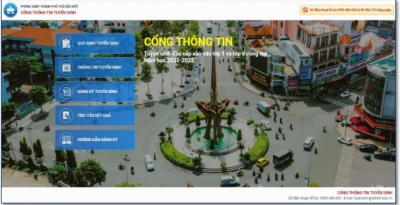 Hướng dẫn tuyển sinh đầu cấp tại cổng tuyển sinh TP Thủ Dầu Một