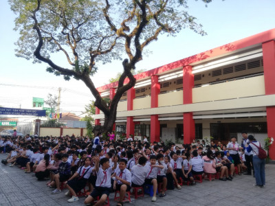 Trường tiểu học Hiệp Thành tổ chức chương trình an toàn giao thông
