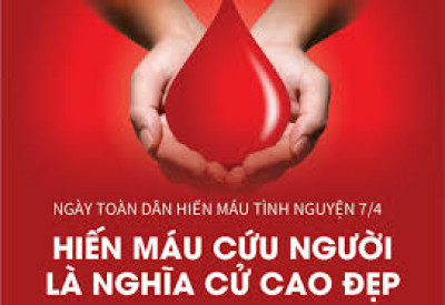 Hiến máu tình nguyện – một nghĩa cử cao đẹp của đoàn viên CĐCS trường tiểu học Hiệp Thành