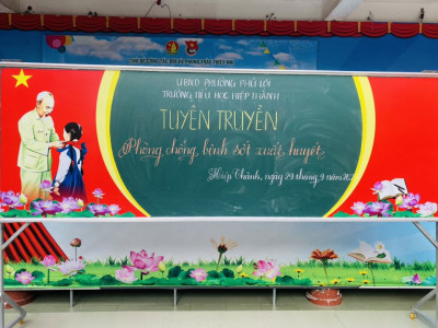 Trường tiểu học Hiệp Thành  tuyên truyền về phòng, chống sốt xuất huyết