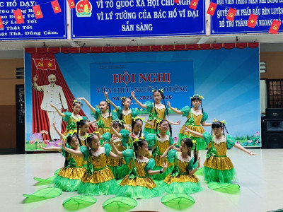 Đảng viên chi bộ  trường tiểu học Hiệp Thành tham dự hội nghị học tập,quán triệt, triển khai các văn bản của Đảng đến cán bộ, Đảng viên phường Phú Lợi.