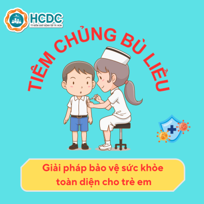 Thông báo tiêm ngừa bù liều cho trẻ lớp 1