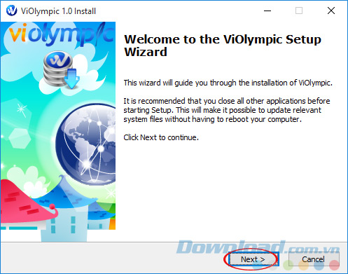 Violympic giao dien cai dat