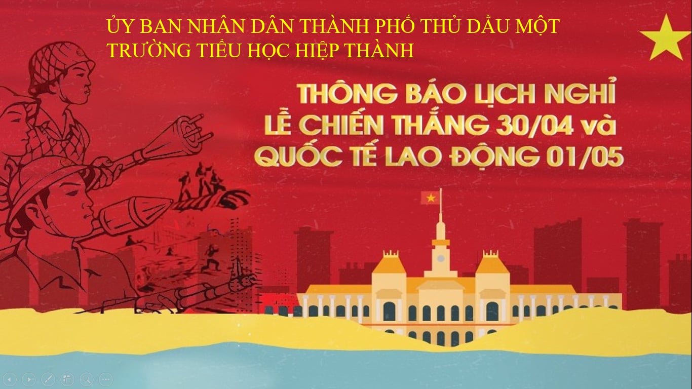 Thông báo nghỉ lễ 30/4 và 1/5