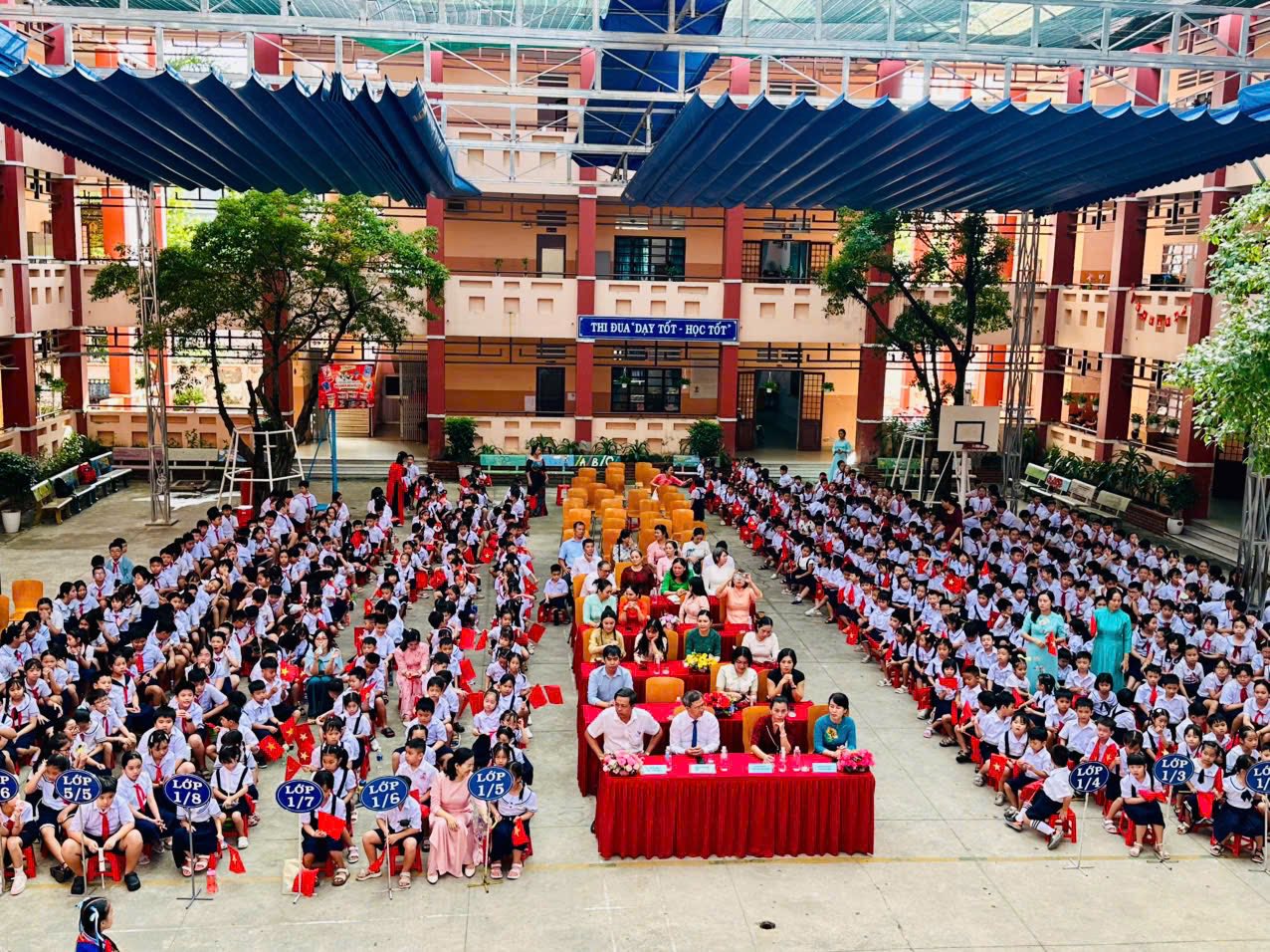 Trường tiểu học Hiệp Thành phấn khởi trong năm học mới