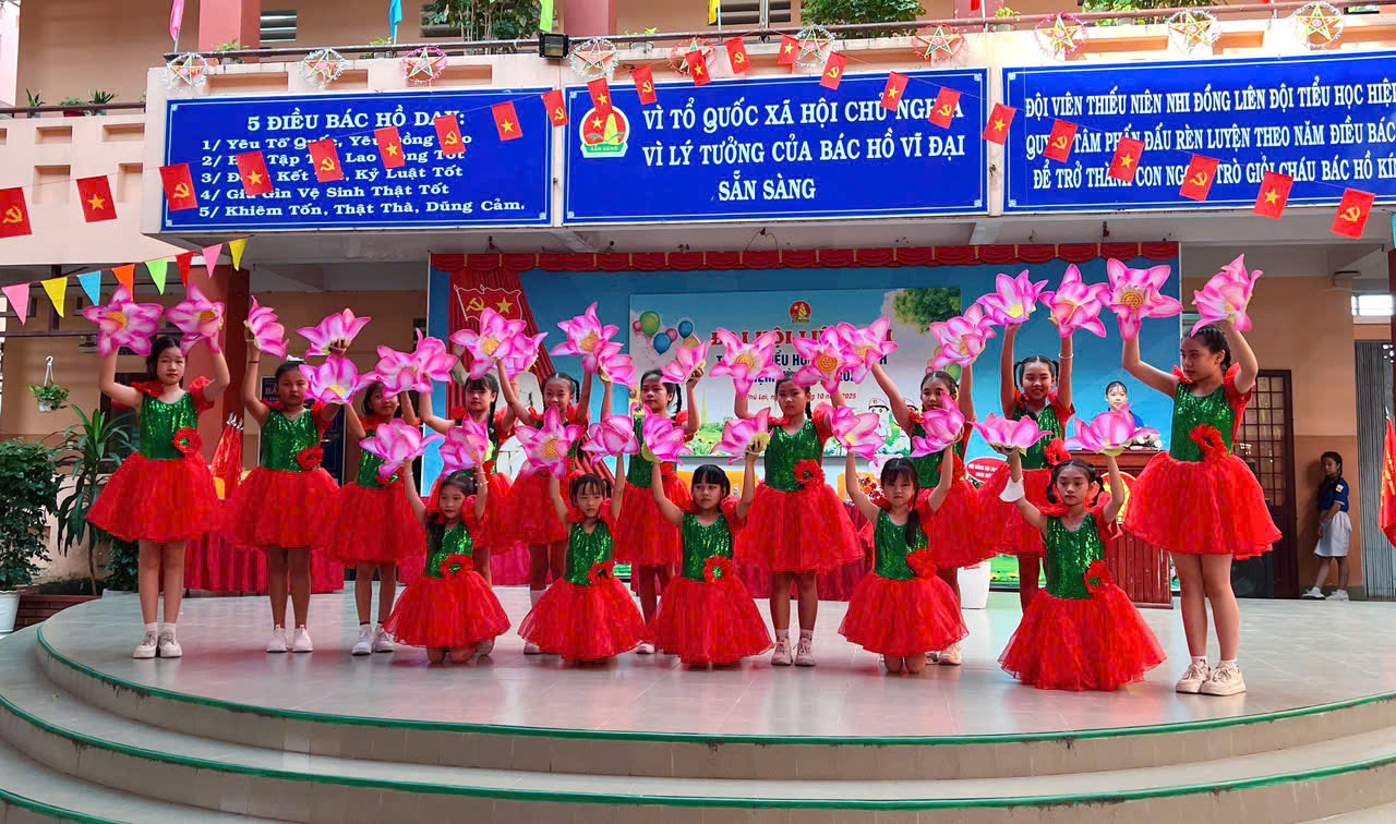 Đại hội liên đội trường tiểu học Hiệp Thành nhiệm kỳ 2025-2026