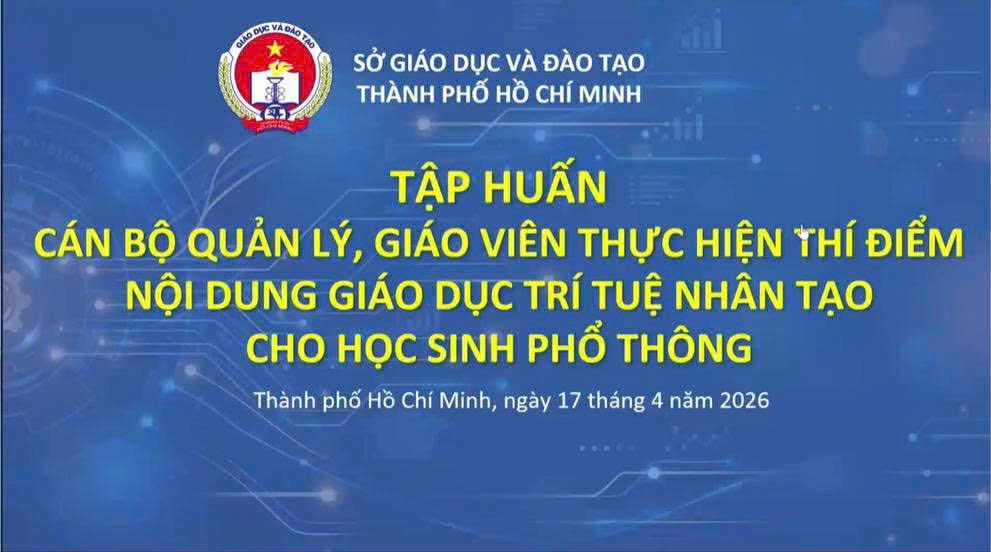 Trường tiểu học Hiệp Thành tập huấn giáo dục trí tuệ nhân tạo (AI) trong trường phổ thông