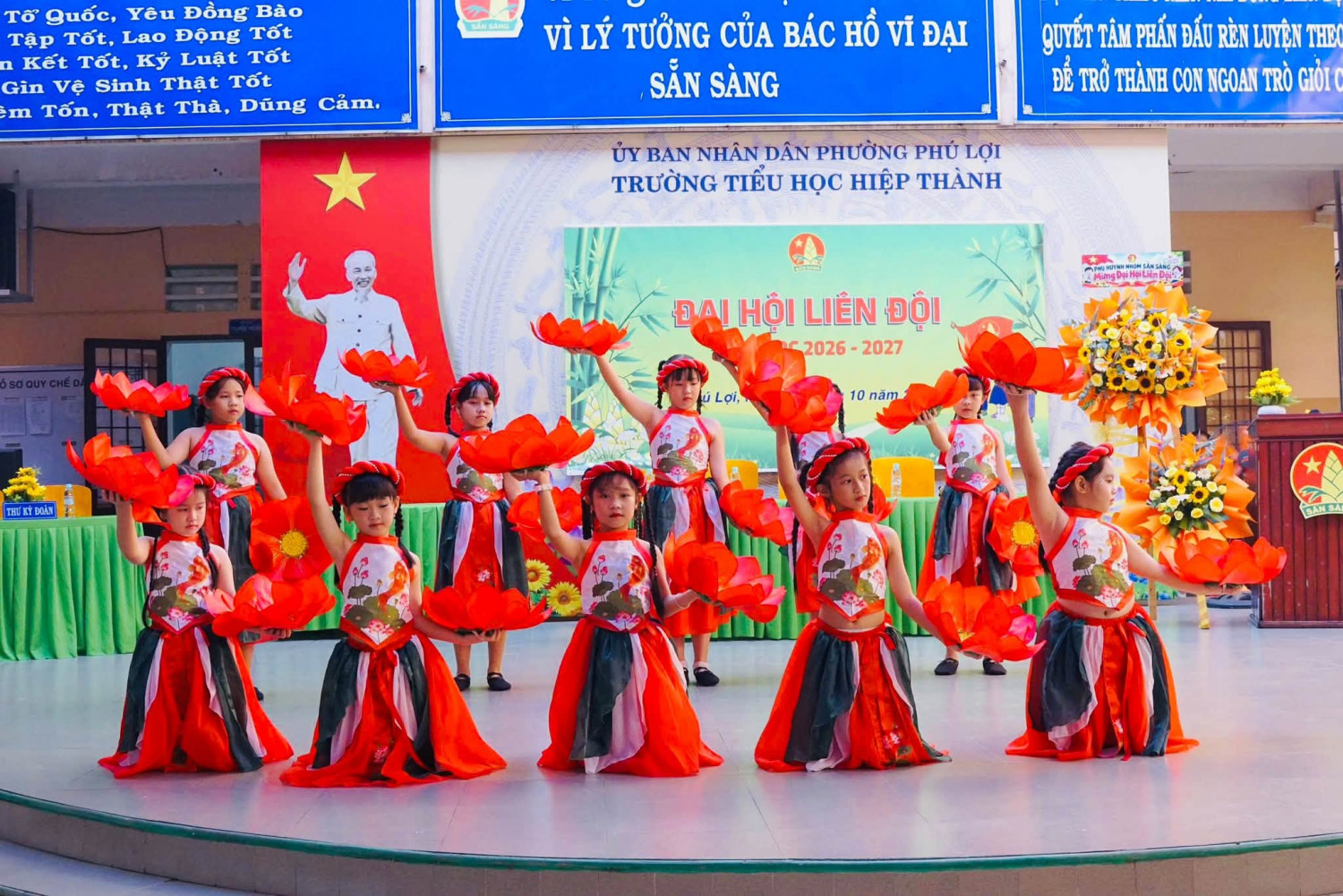 Liên đội Trường Tiểu học Hiệp Thành tổ chức thành công Đại hội Liên đội năm học 2026 – 2027