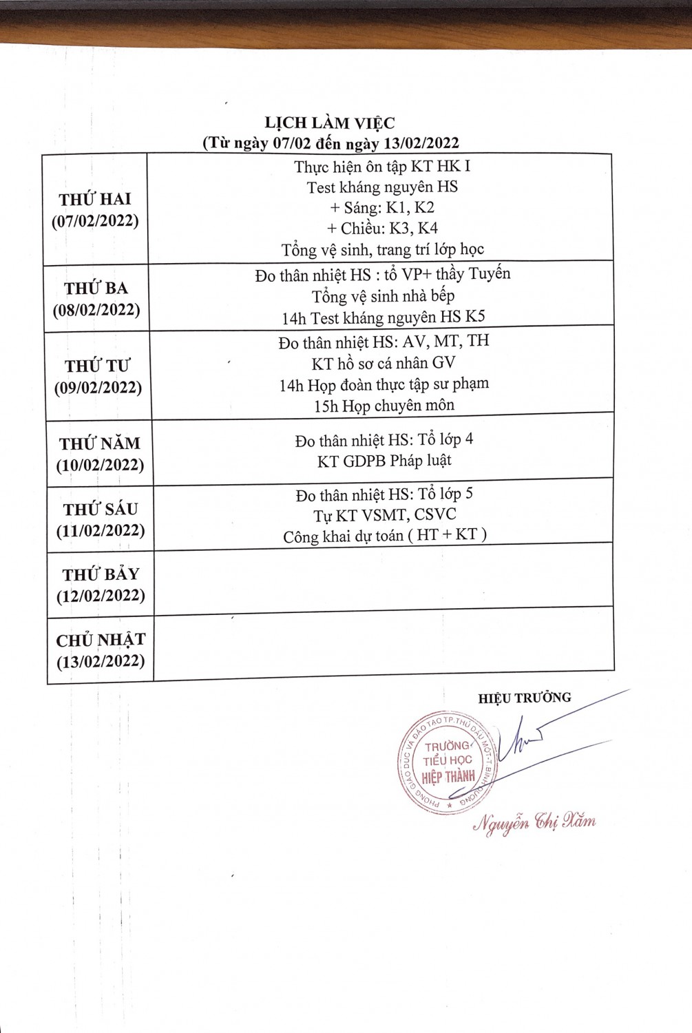 Lịch Tuần