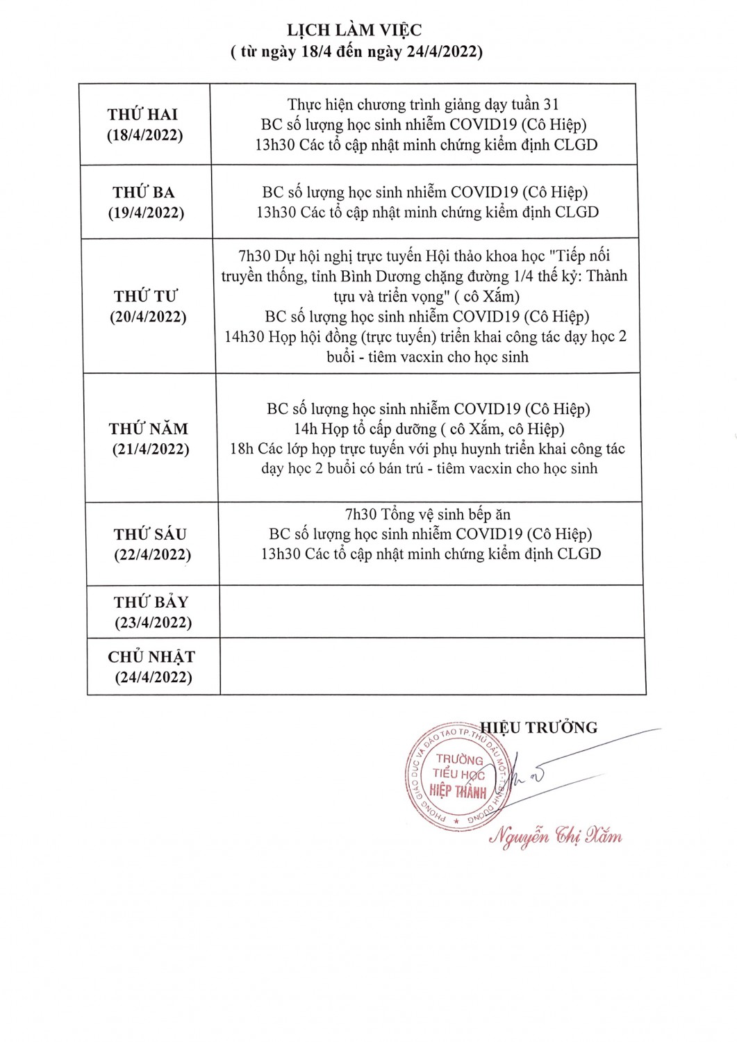 Lịch Tuần