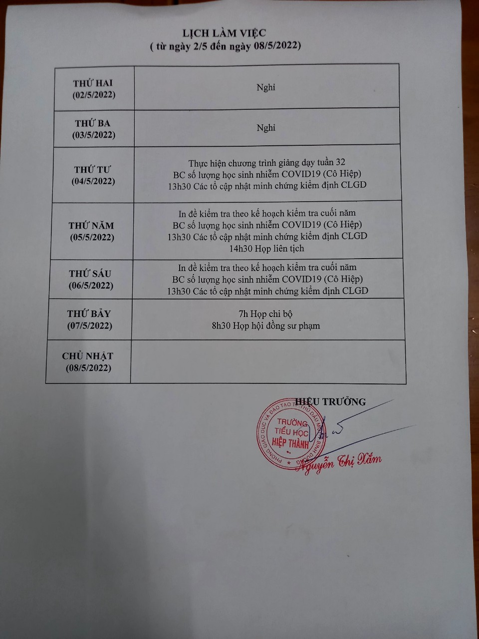 Lịch Tuần