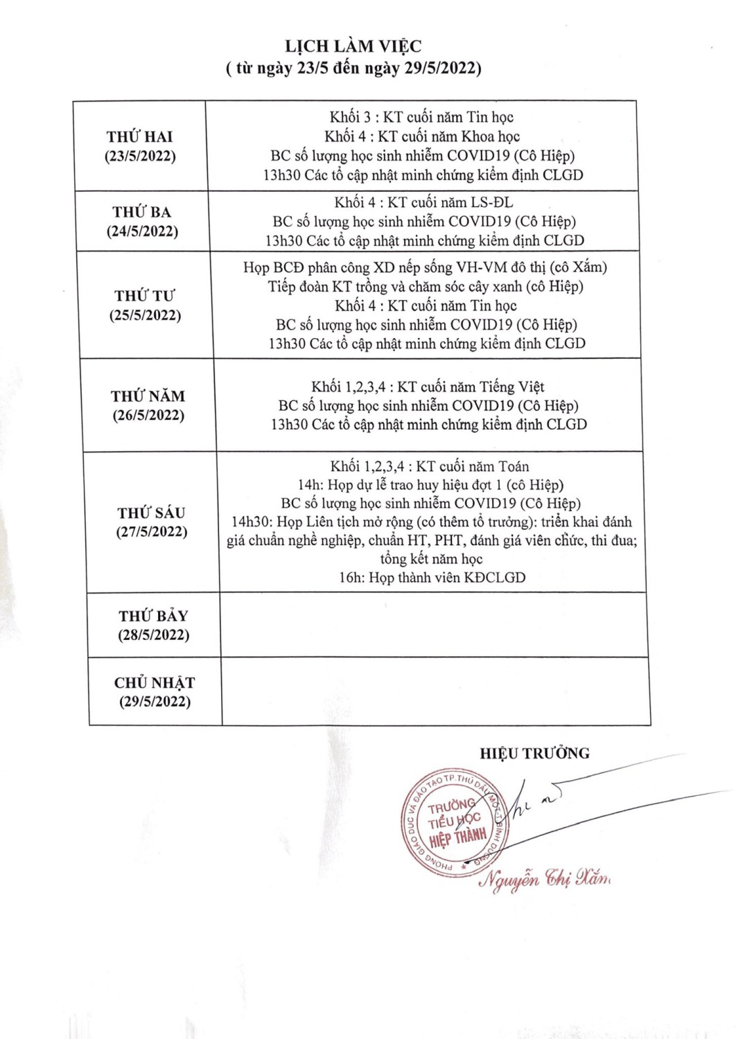 Lịch Tuần