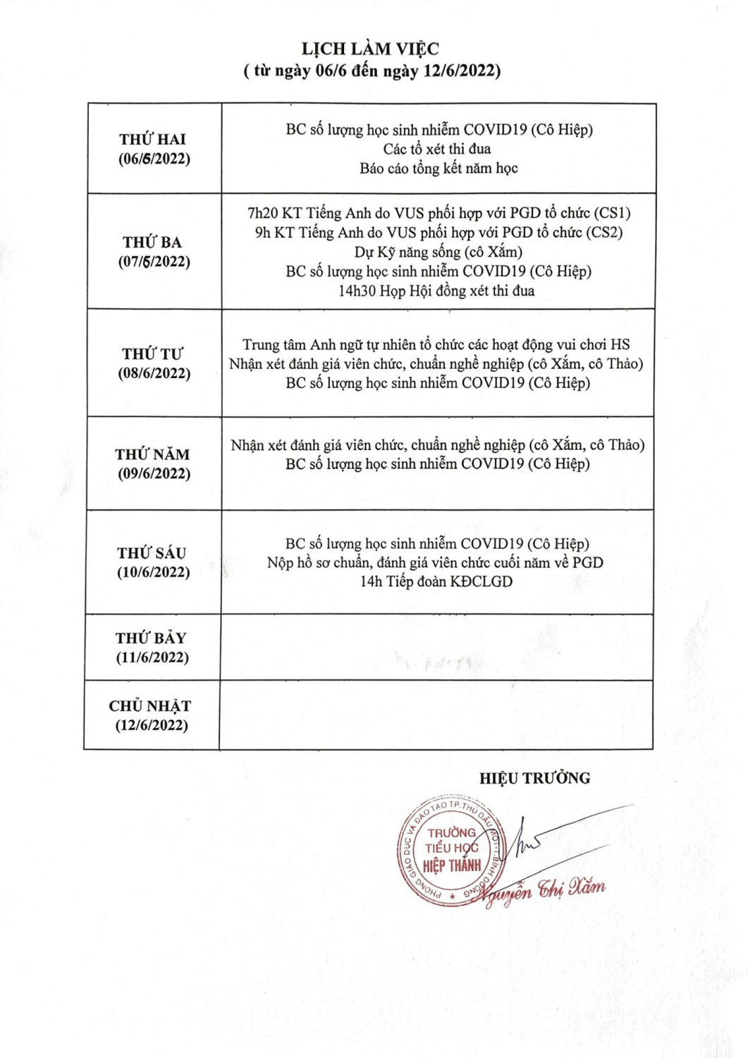 Lịch Tuần