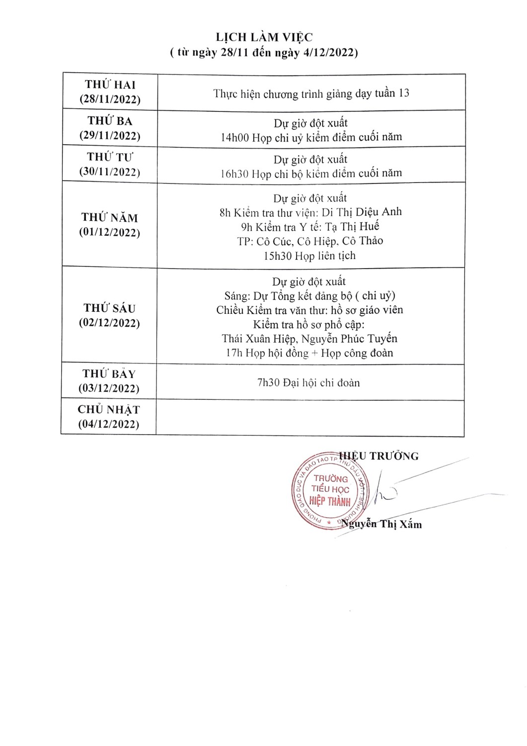 Lịch Tuần